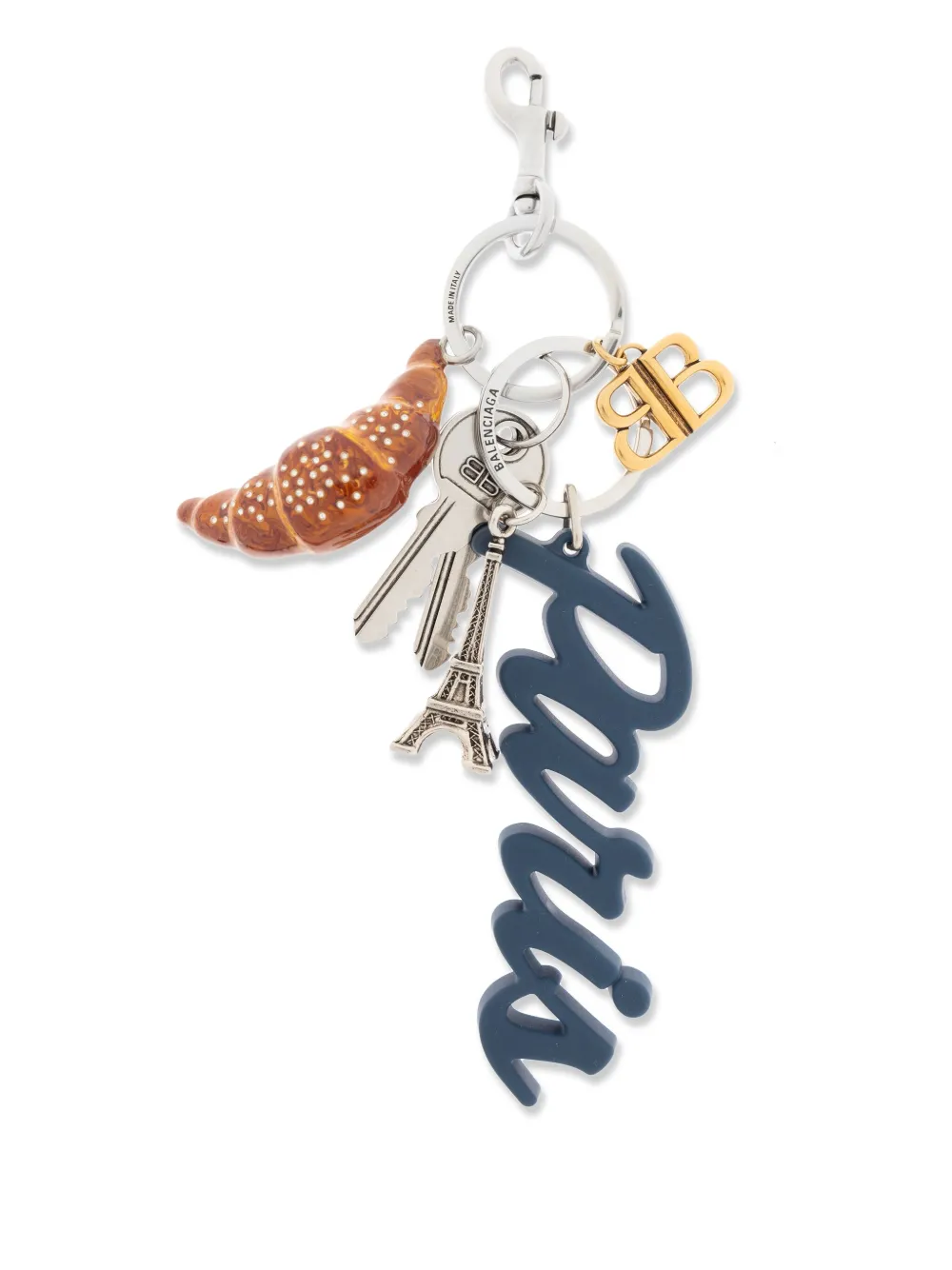 Balenciaga Paris sleutelhanger Blauw
