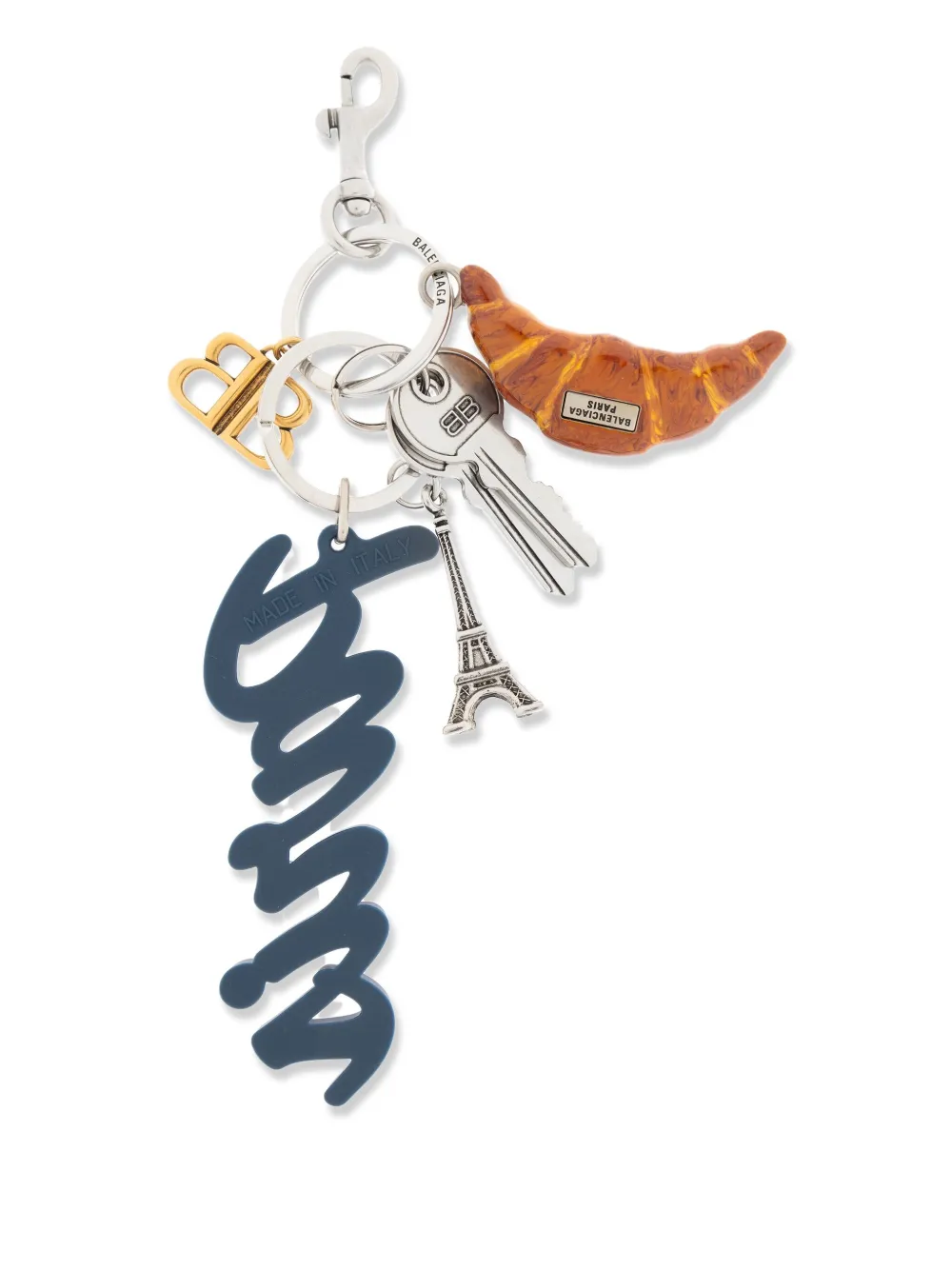 Balenciaga Paris sleutelhanger Blauw