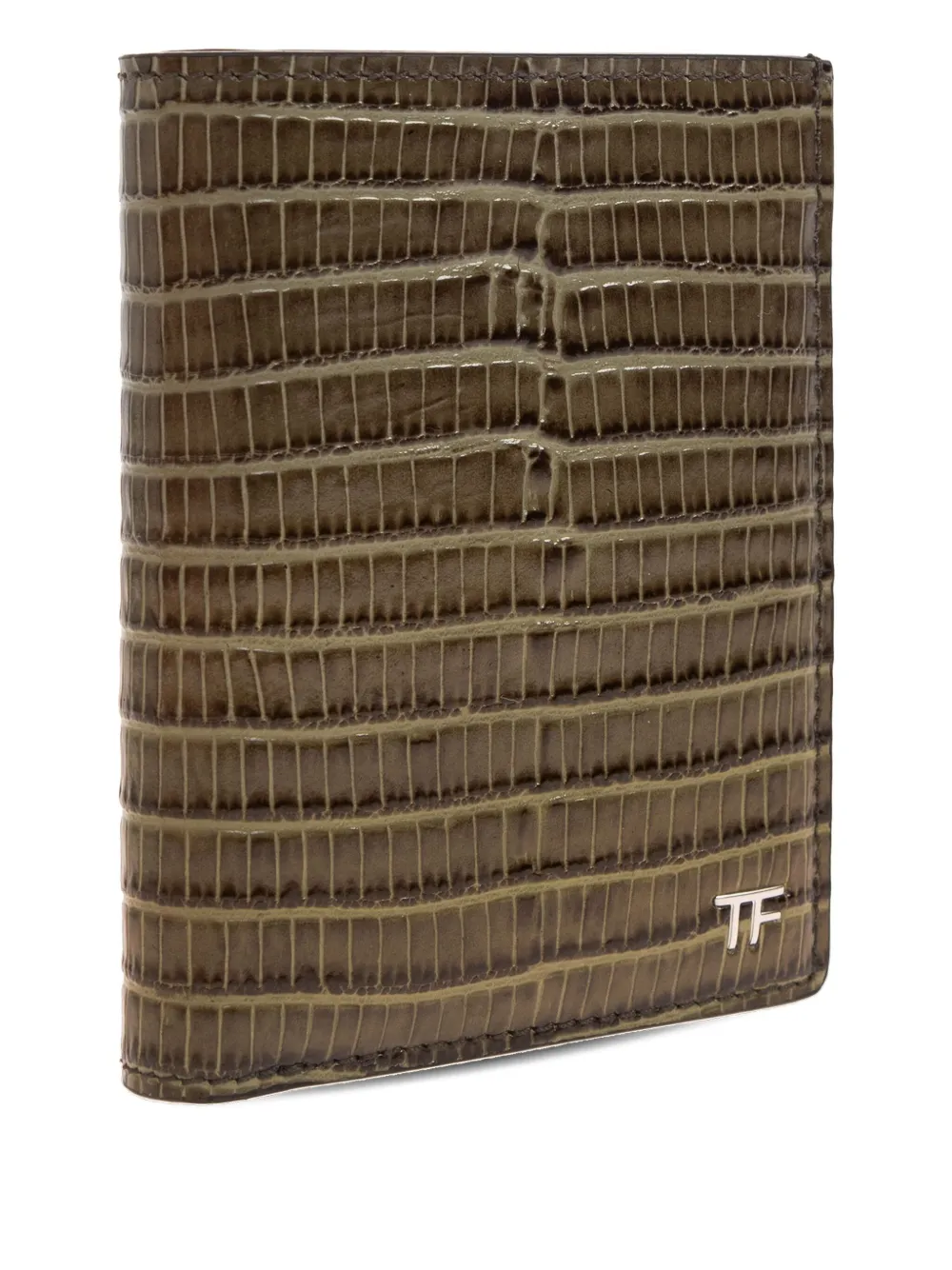 TOM FORD embossed leather wallet Groen