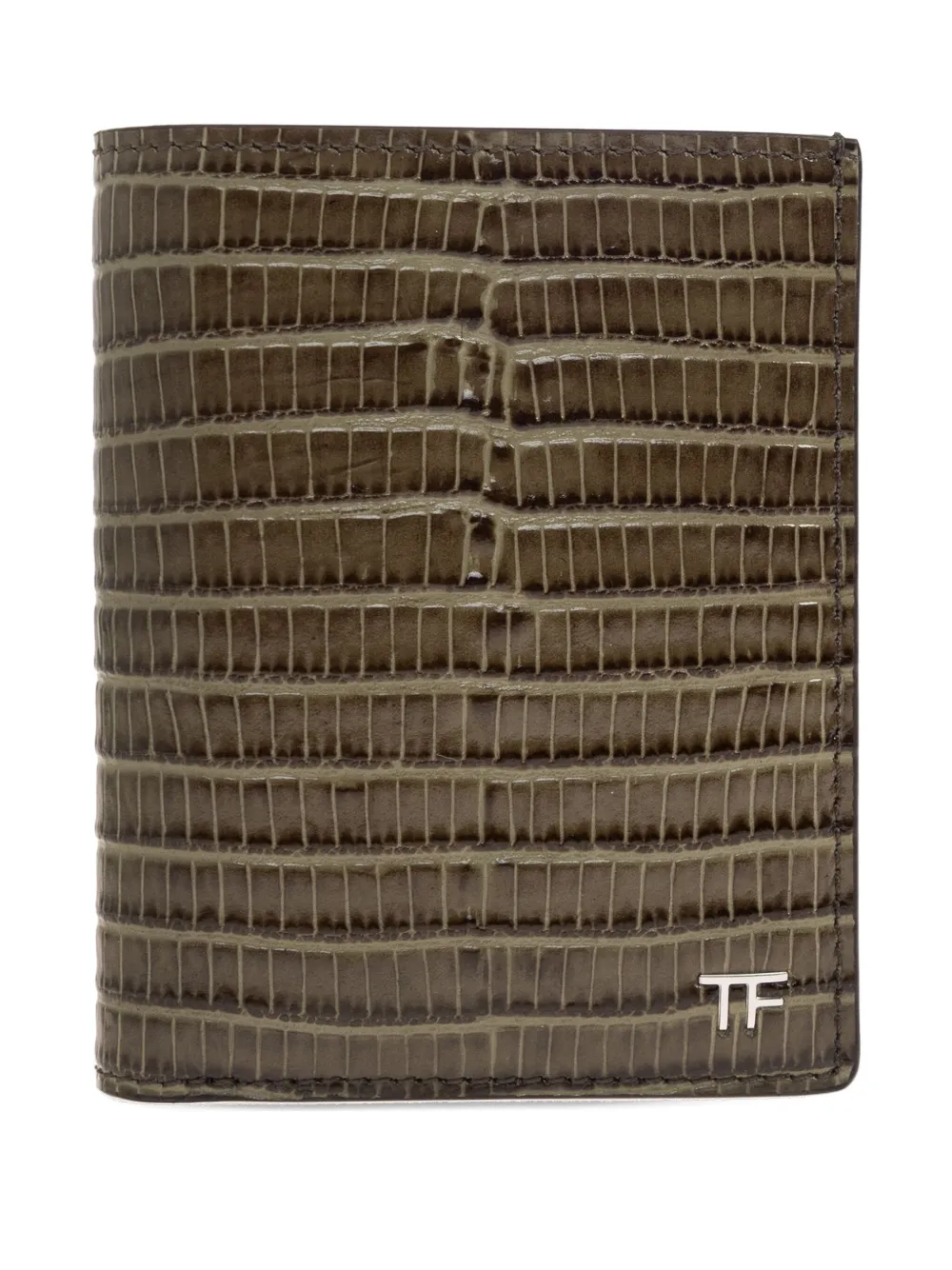 TOM FORD embossed leather wallet Groen