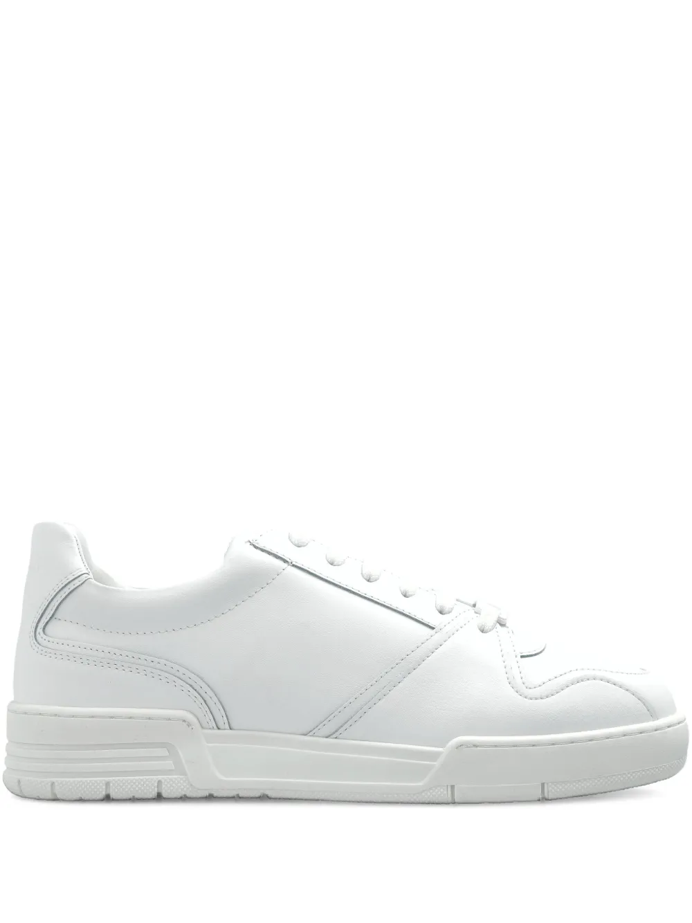Moschino panelled lace-up sneakers White