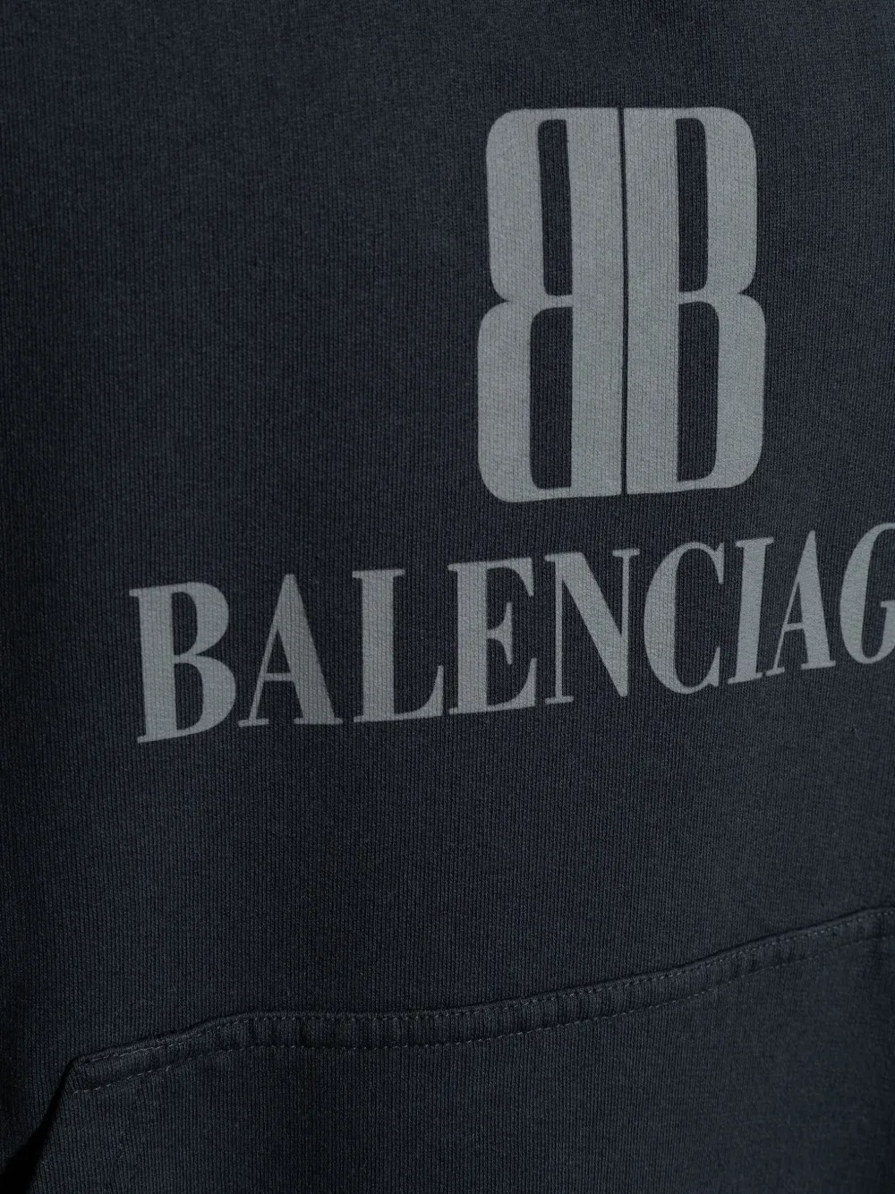 Balenciaga Nano BB hoodie met geborduurd logo Zwart