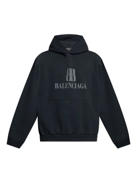 Balenciaga Nano BB logo-embroidered hoodie