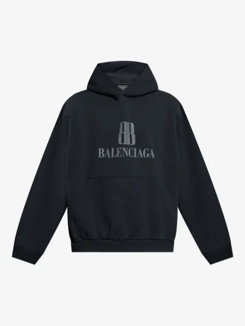 Balenciaga Nano BB logo-embroidered hoodie
