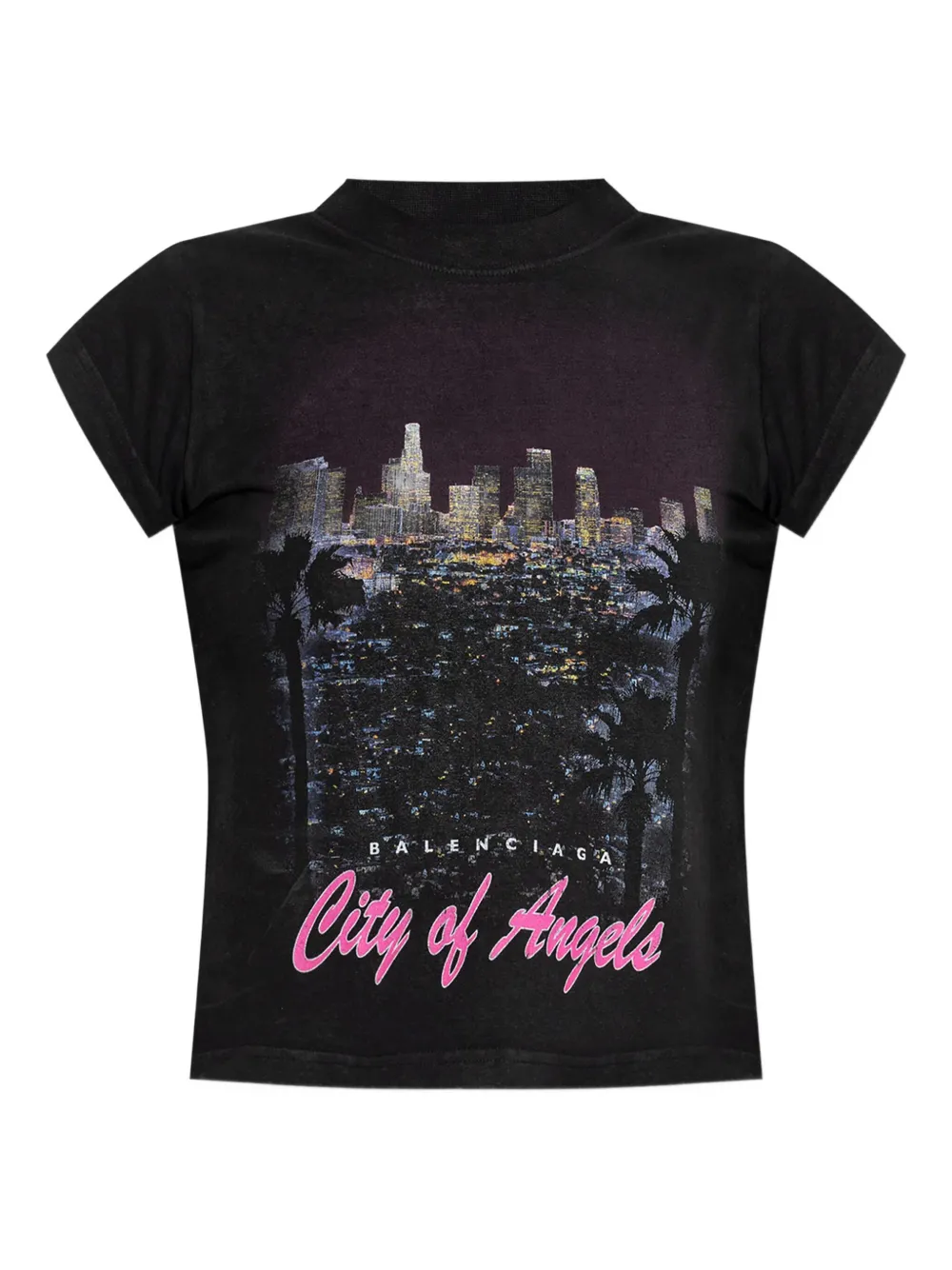 Balenciaga City Of Angels T-shirt met grafische print Zwart