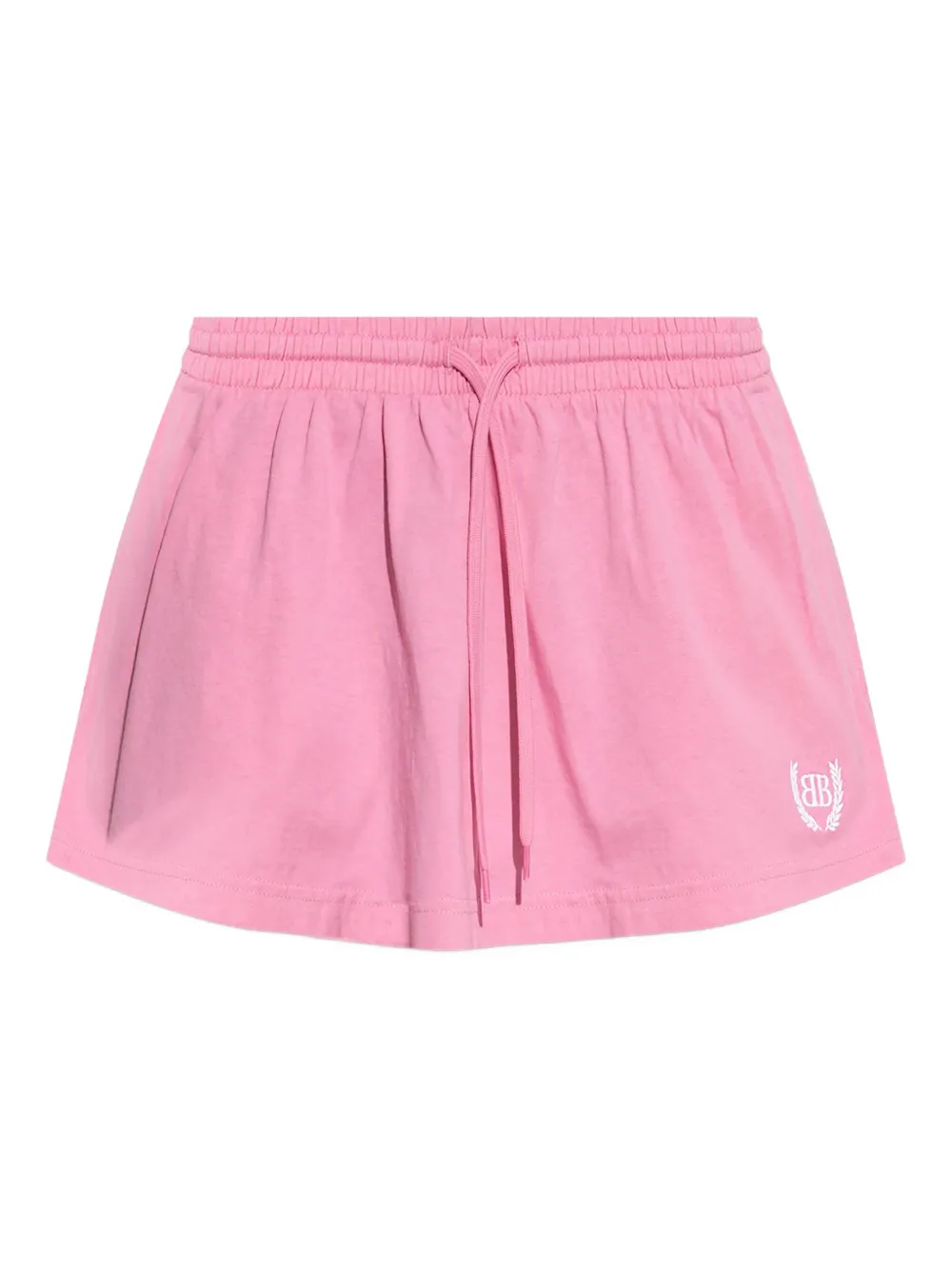 Balenciaga drawstring logo skirt - Pink