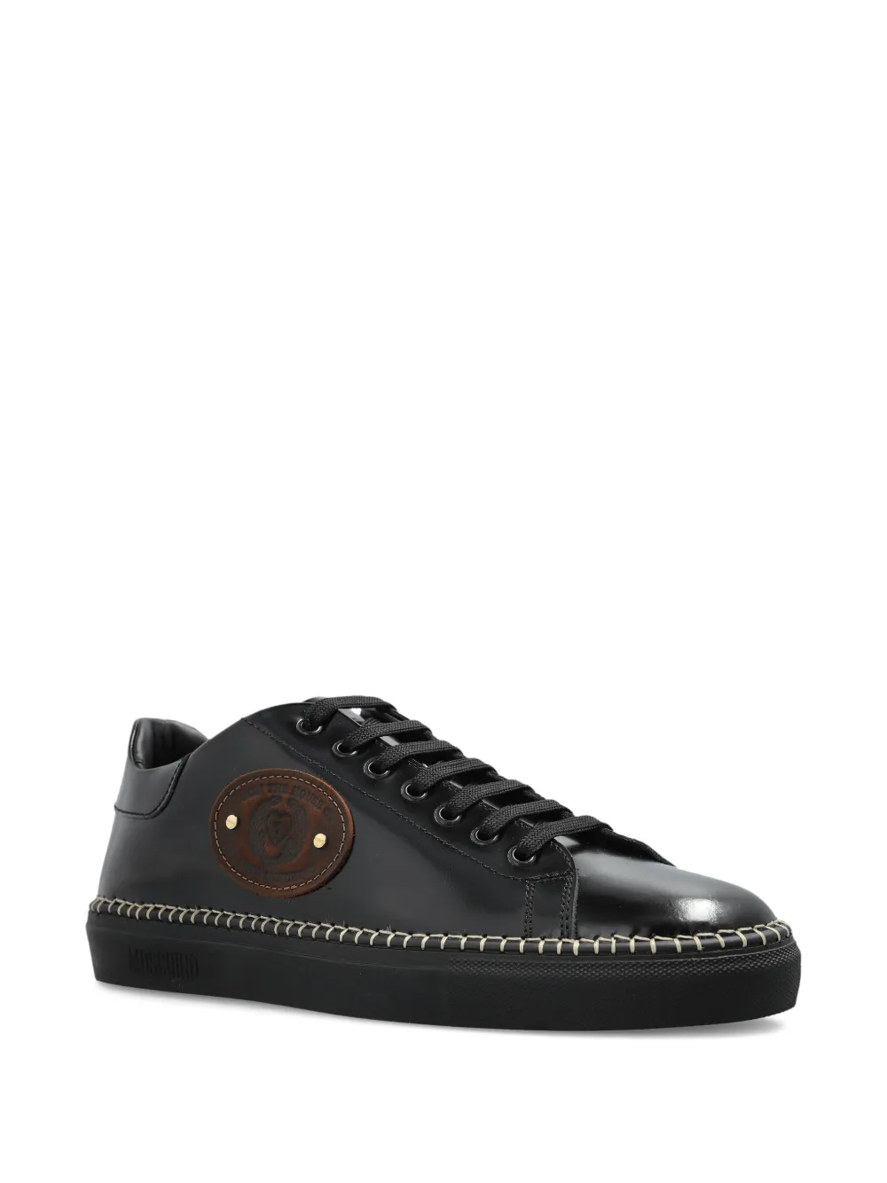 Moschino logo-embossed trainers Black