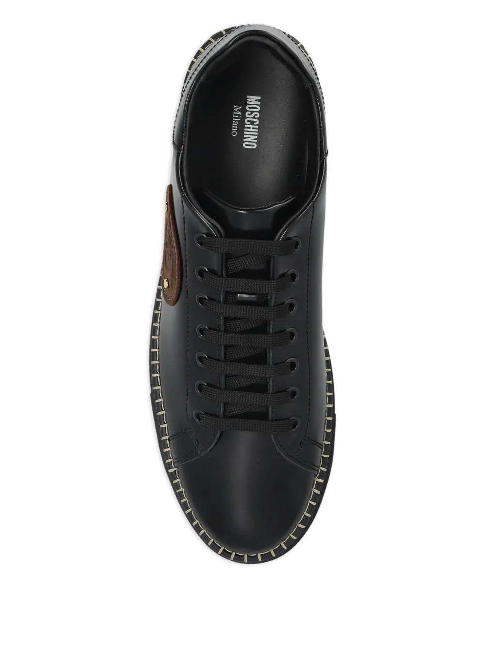 Moschino logo-embossed trainers Black