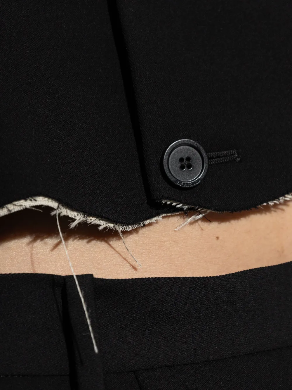 Balenciaga single-breasted notched lapels blazer Zwart