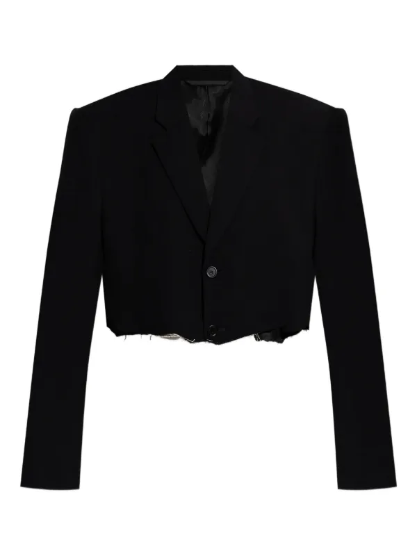 Balenciaga ノッチドラペル シングルジャケット | ブラック | FARFETCH JP
