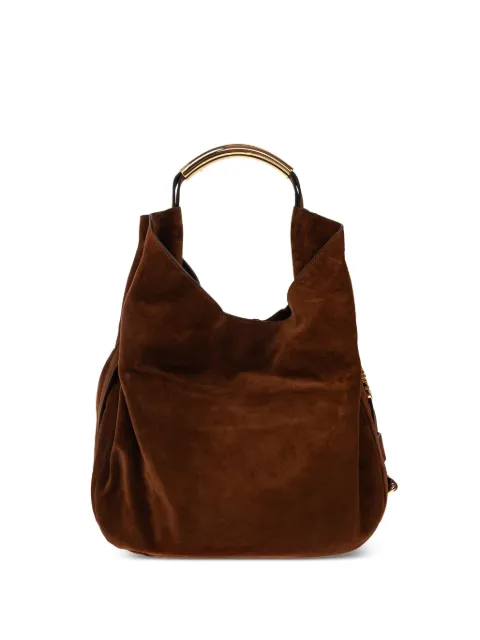 Moschino suede tote bag