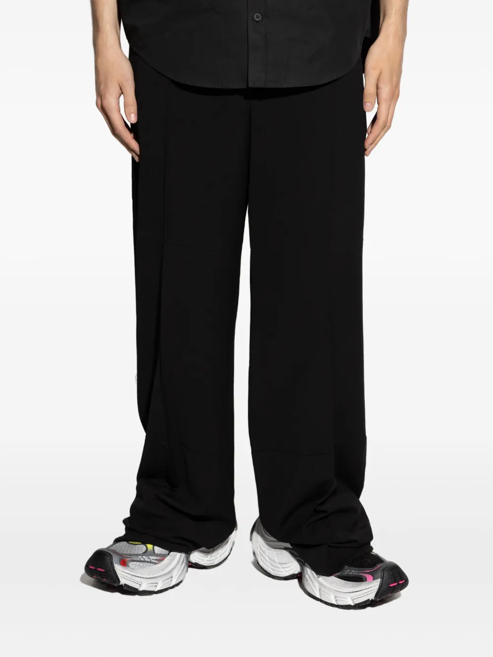 Balenciaga Broek met geplooide zak Zwart