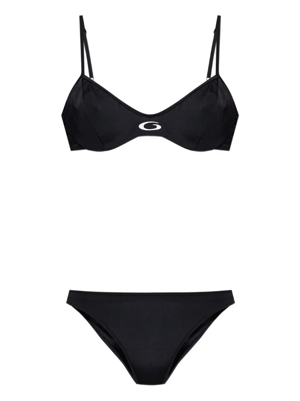 Balenciaga Bikini con ricamo - Nero