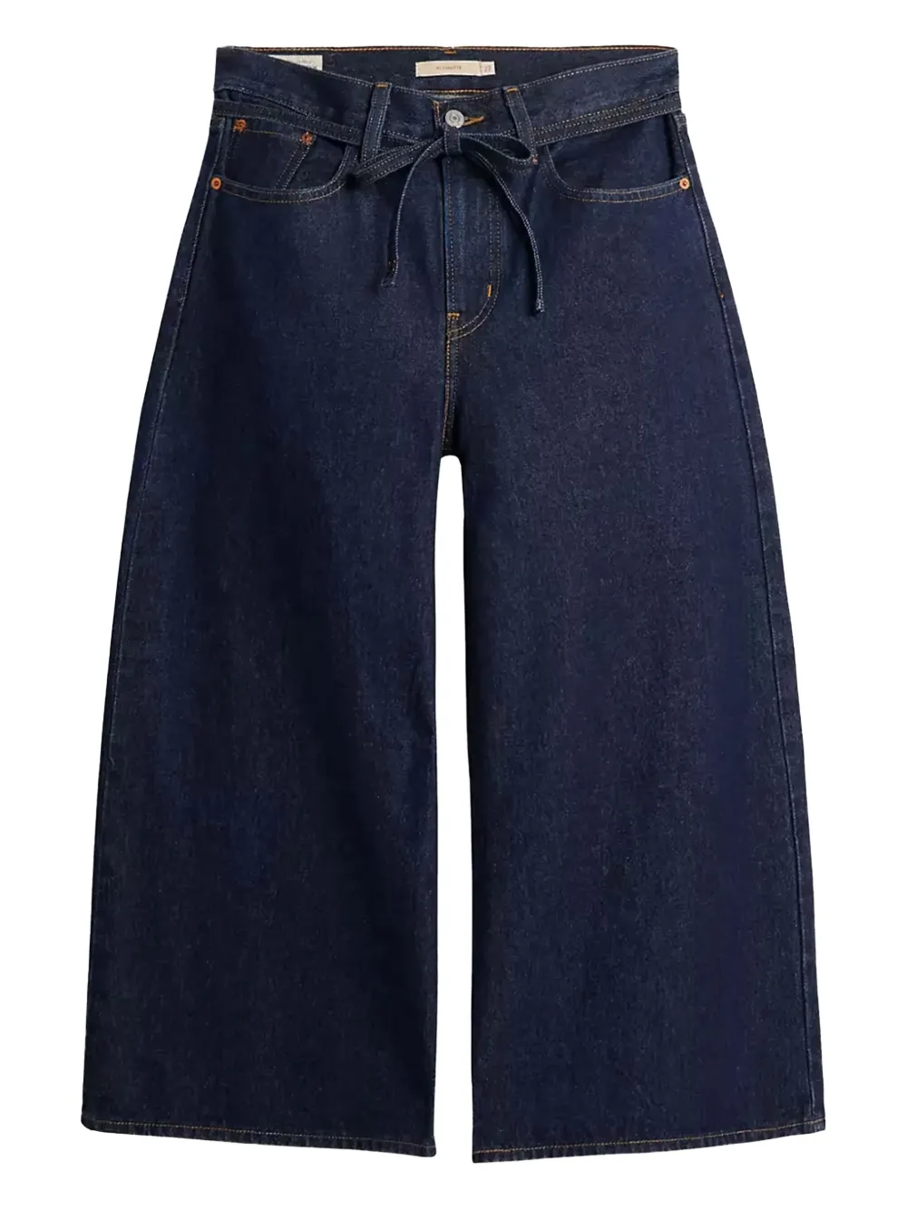 Levi's Cropped jeans met gestrikte taille Blauw