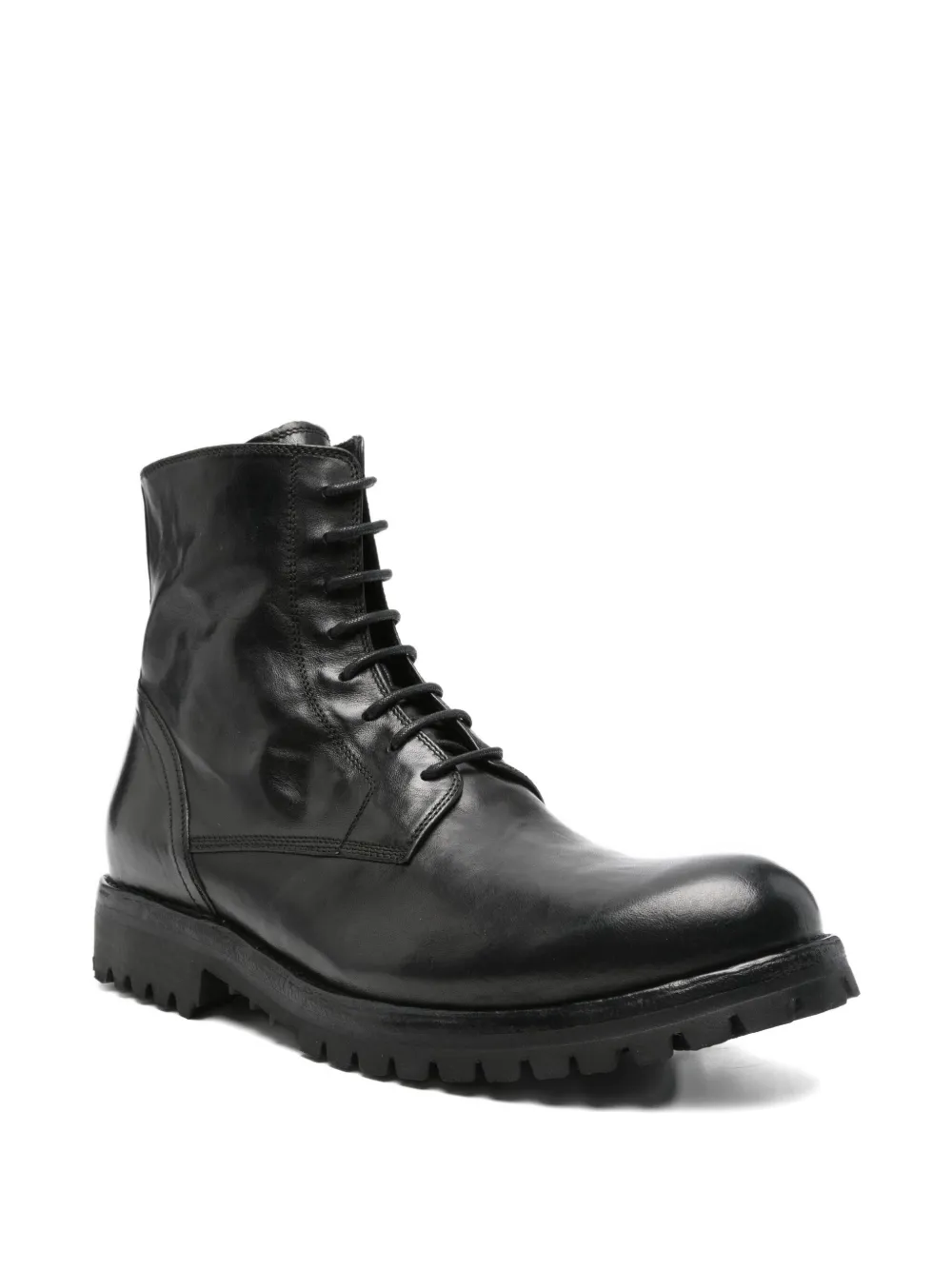 Officine Creative Ikonic 001 lace-up zip boots | Biker Boots | Image 2