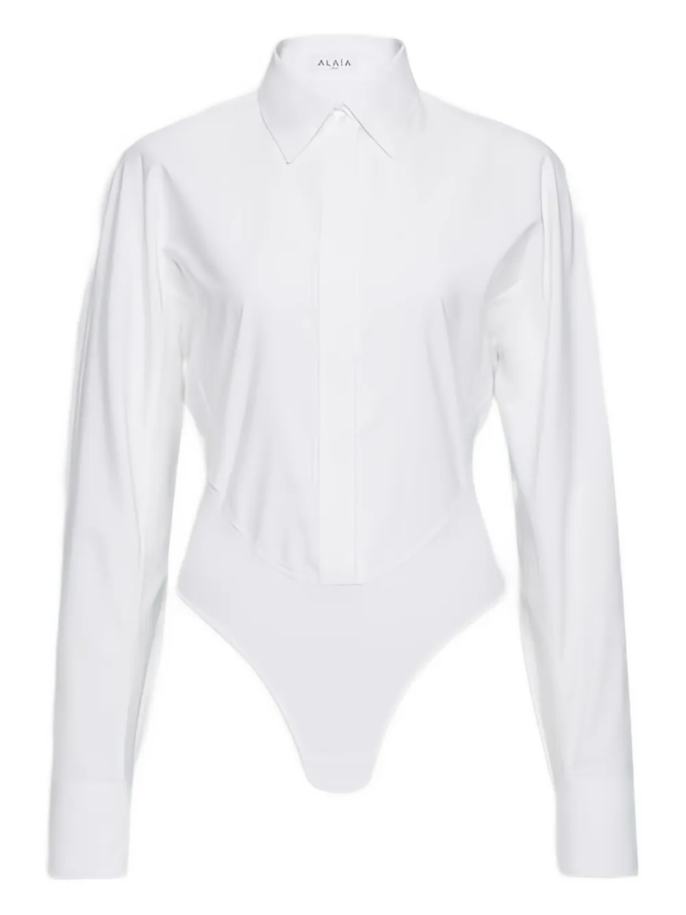 Alaïa poplin shirt bodysuit | White | Image 1