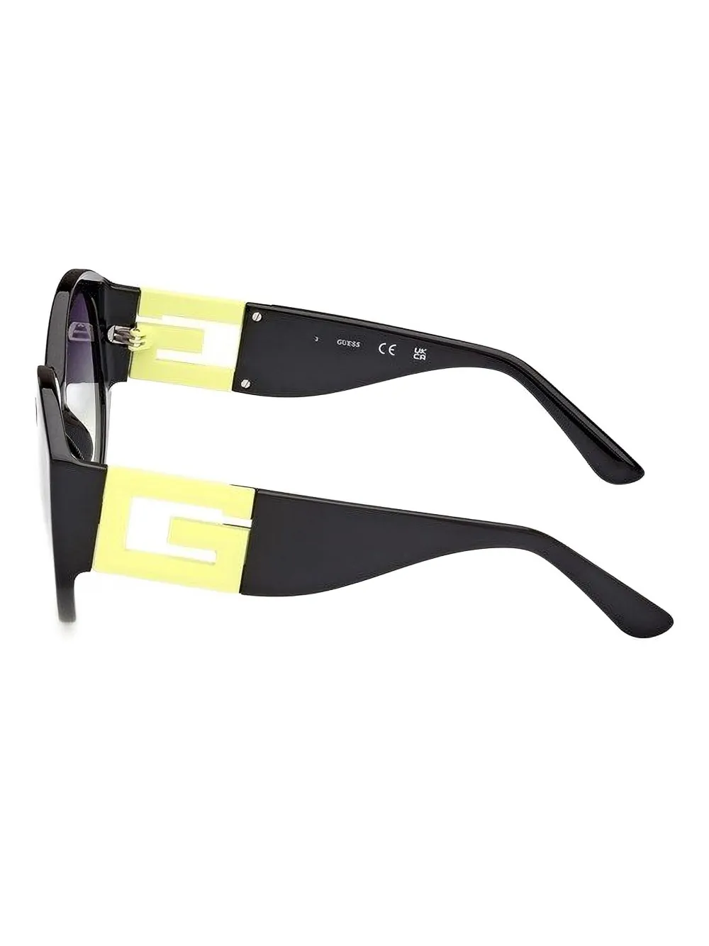 GUESS USA logo-detail round sunglasses Zwart