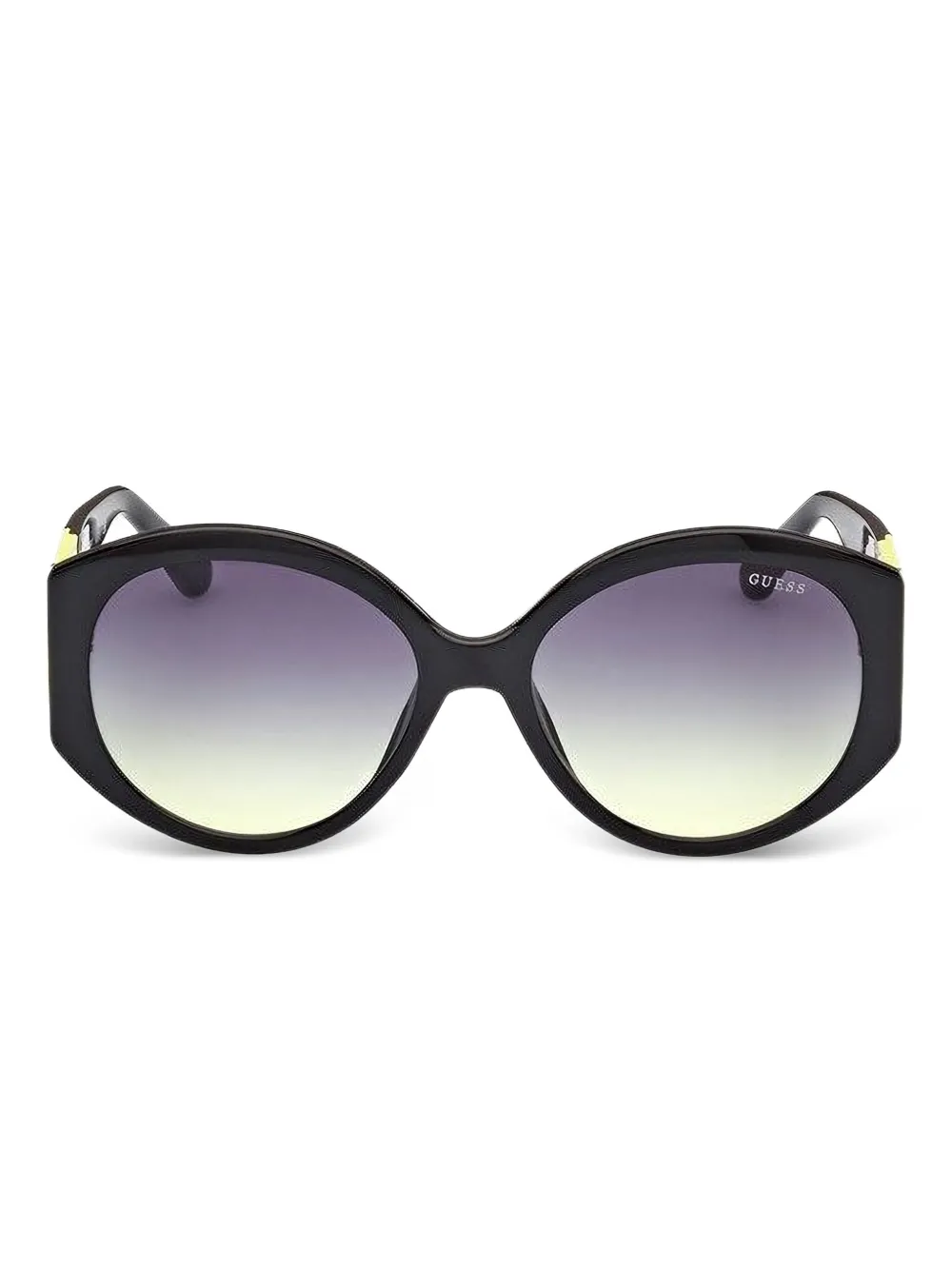 GUESS USA logo-detail round sunglasses Zwart