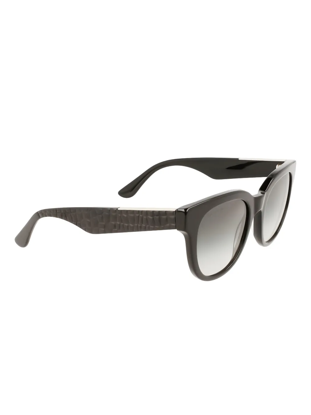 Lacoste crocodile-effect sunglasses Zwart