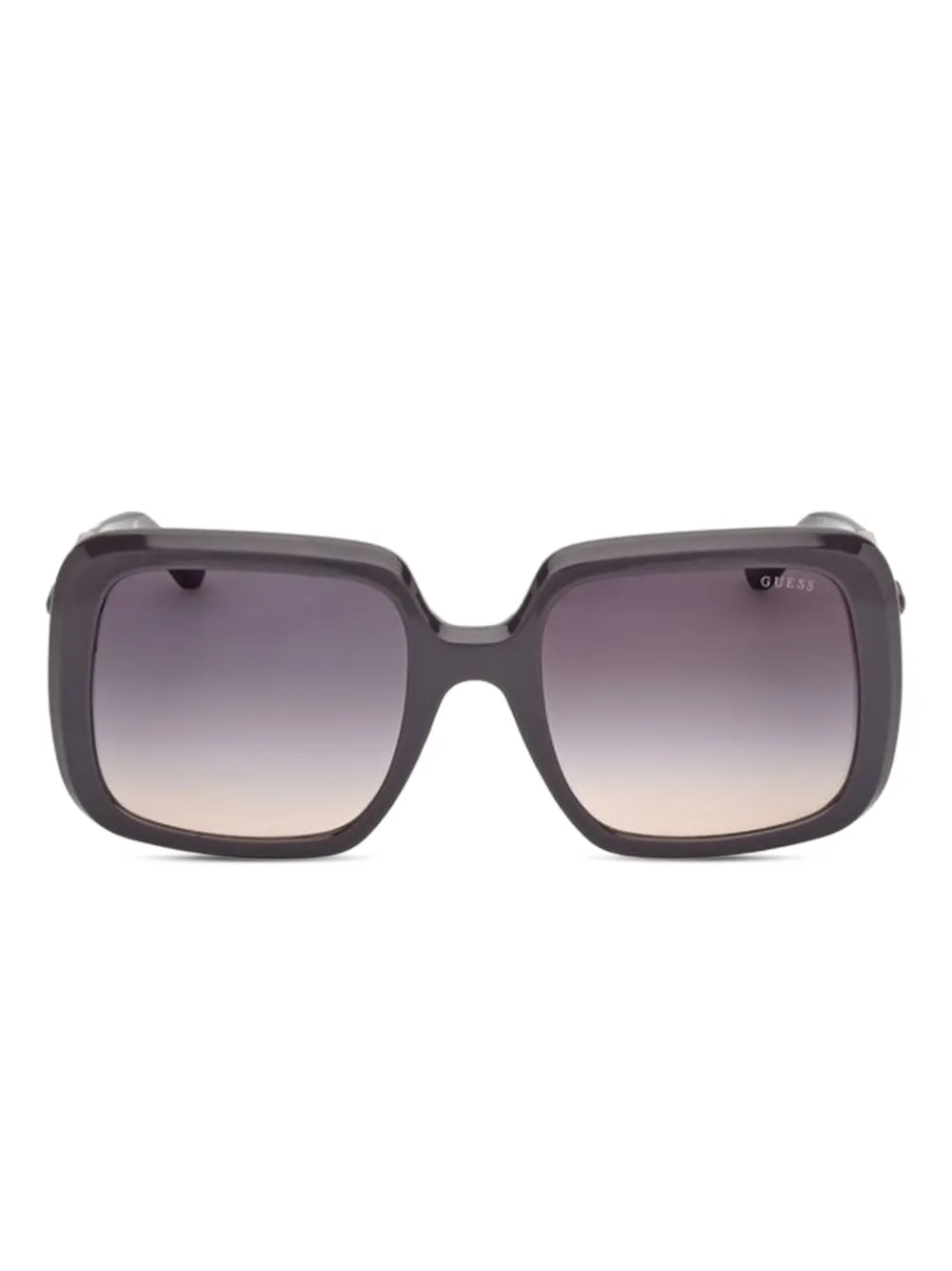 GUESS EYEWEAR chain-embellished square sunglasses Zwart