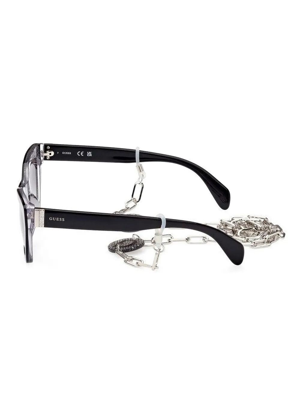  Guess Eyewear Chain-embellished Cat-eye Sunglasses - Black 