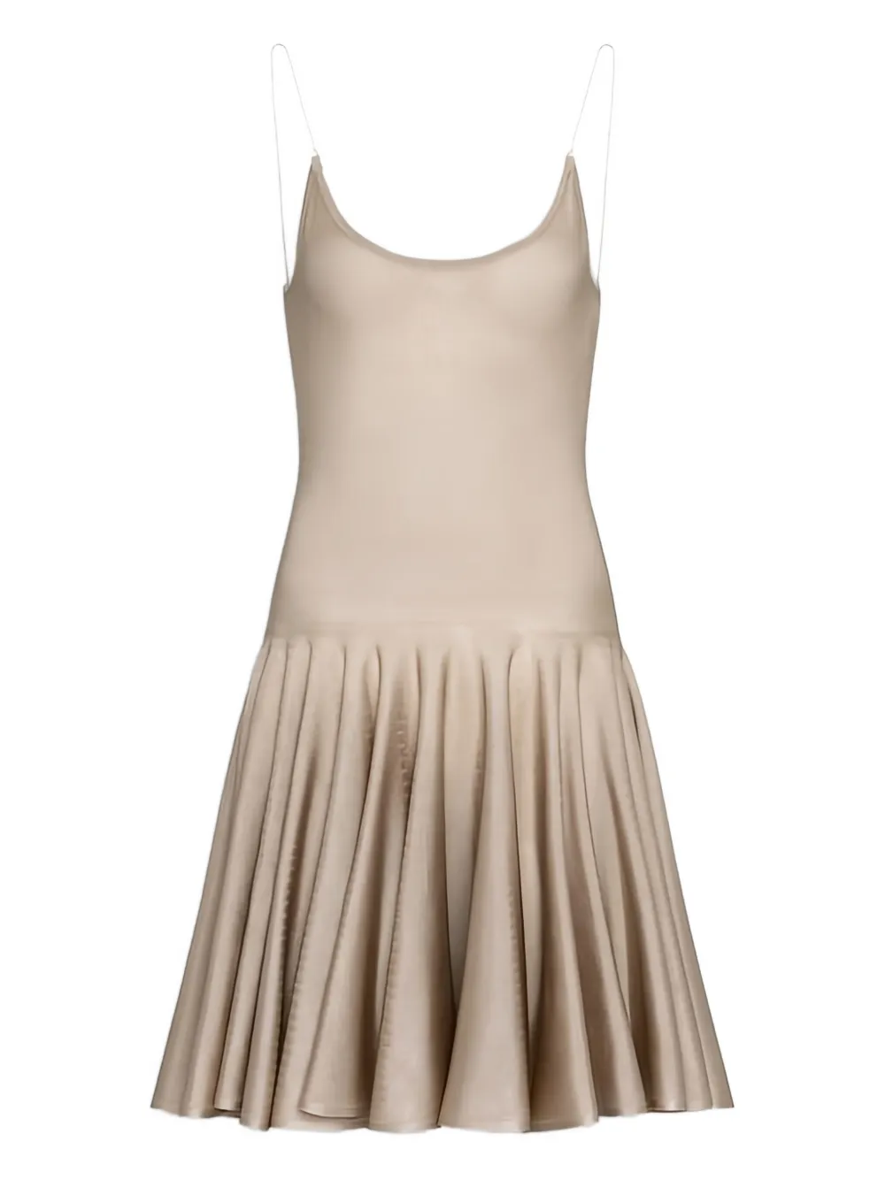 Alaïa chain-strap flared dress | Neutrals | Image 1