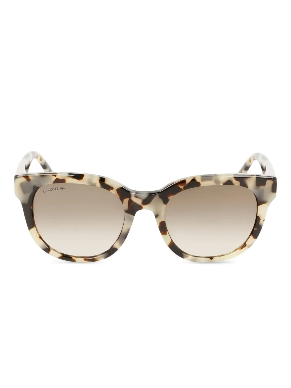 Lacoste tortoiseshell frame sunglasses Beige