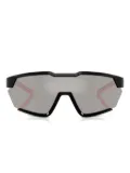 SCUDERIA FERRARI geometric frame sunglasses - Black