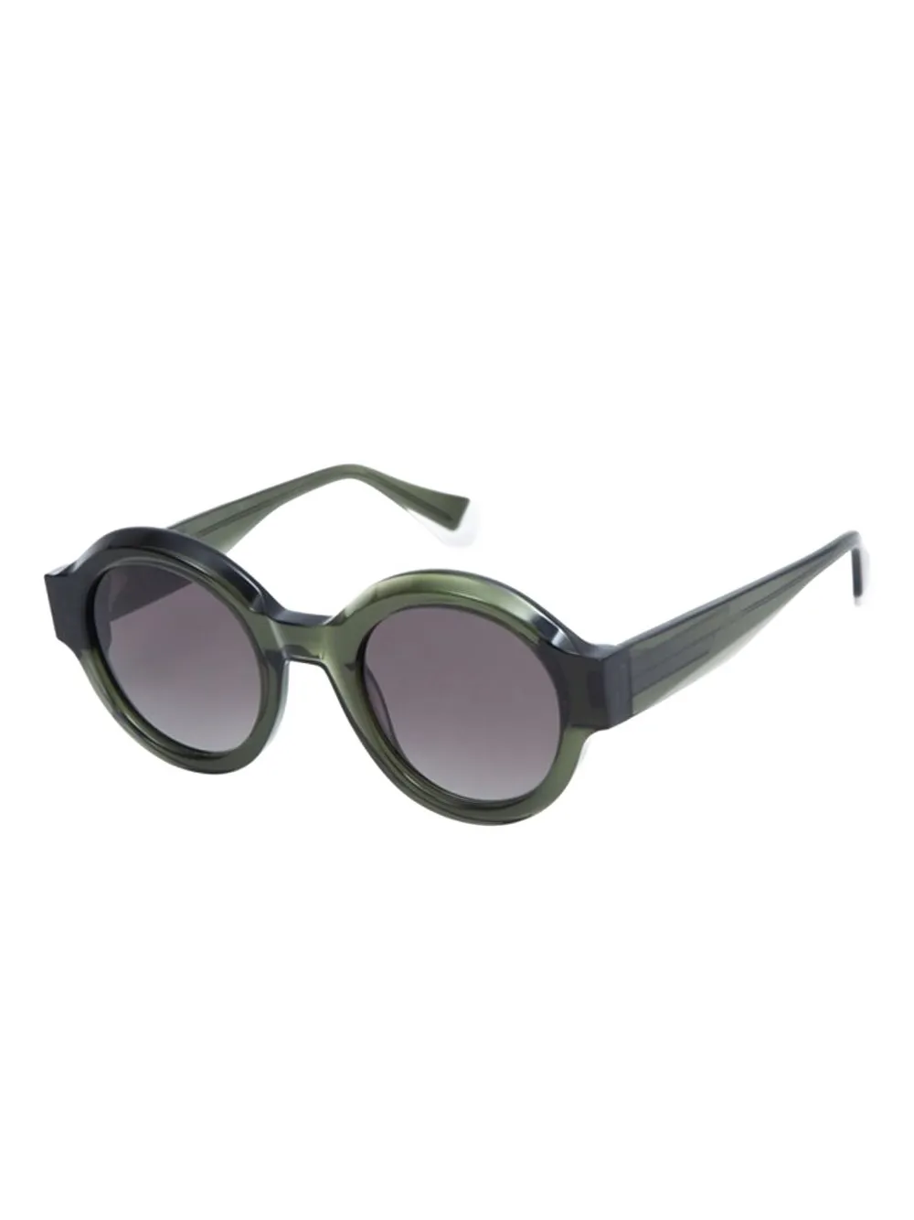 GIGI STUDIOS Stella round-frame sunglasses Groen