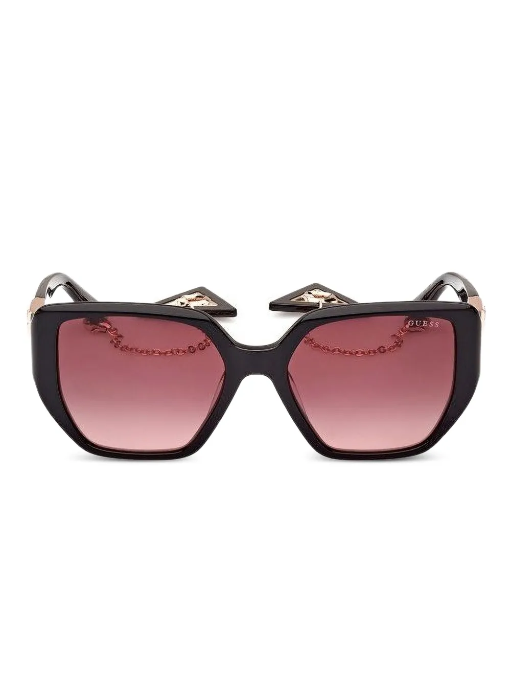 GUESS USA geometric-frame sunglasses | Black | Image 1