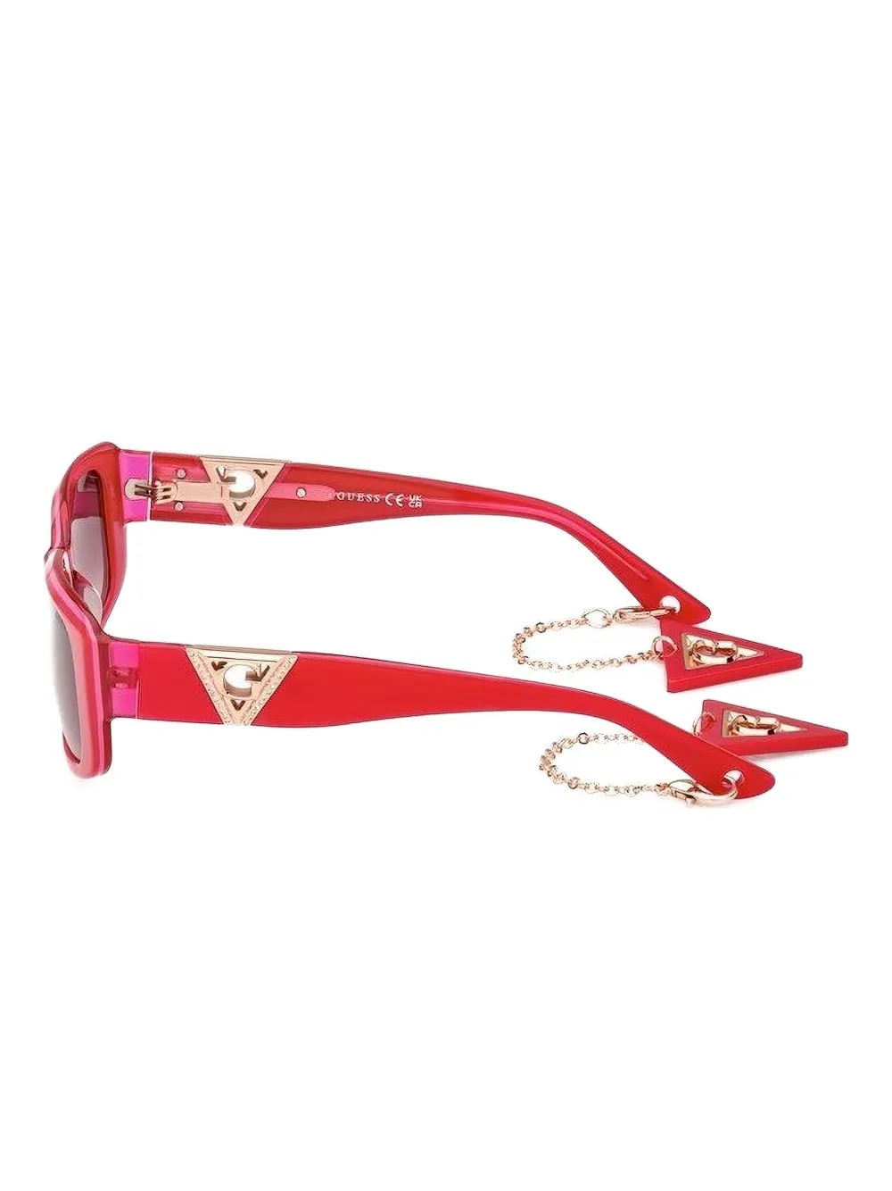 GUESS EYEWEAR rectangle-frame sunglasses Roze