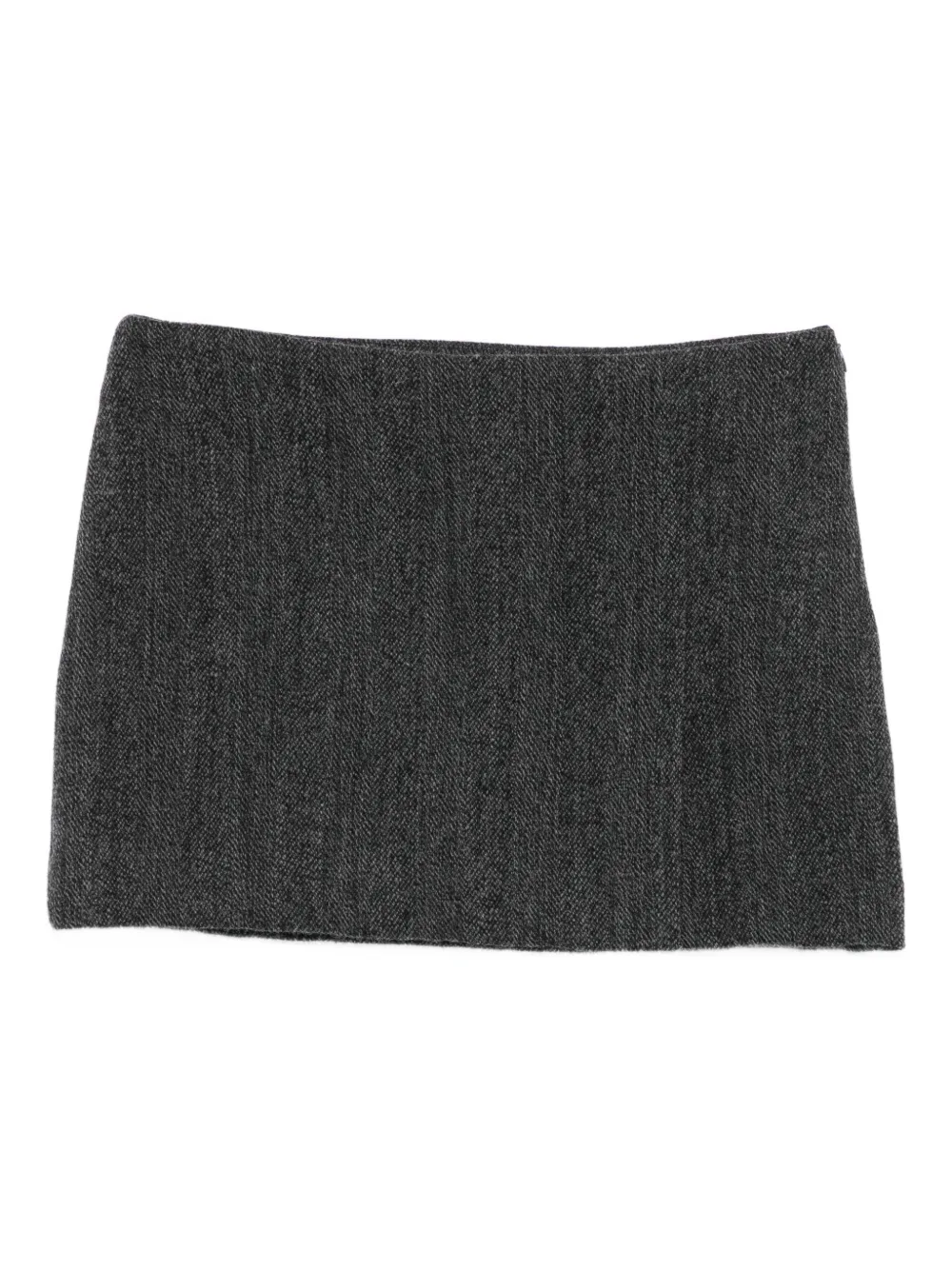 P.A.R.O.S.H. Mini-rok met visgraat patroon Grijs