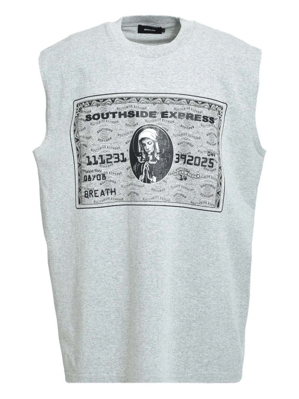 BREATH graphic-print vest | Grey | Image 1