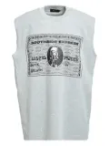 BREATH graphic-print vest - Grey