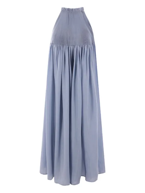 RENATA BRENHA pleated halterneck maxi dress