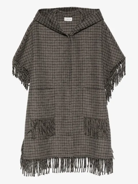 P.A.R.O.S.H. hooded fringed coat