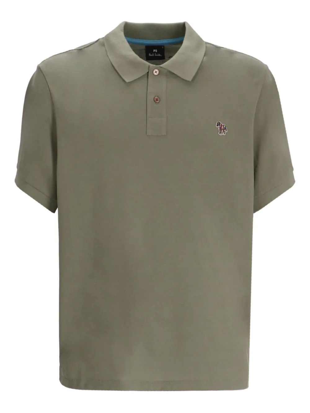 Paul Smith Poloshirt met zebrapatch Groen