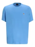 Paul Smith zebra-embellished cotton t-shirt - Blue
