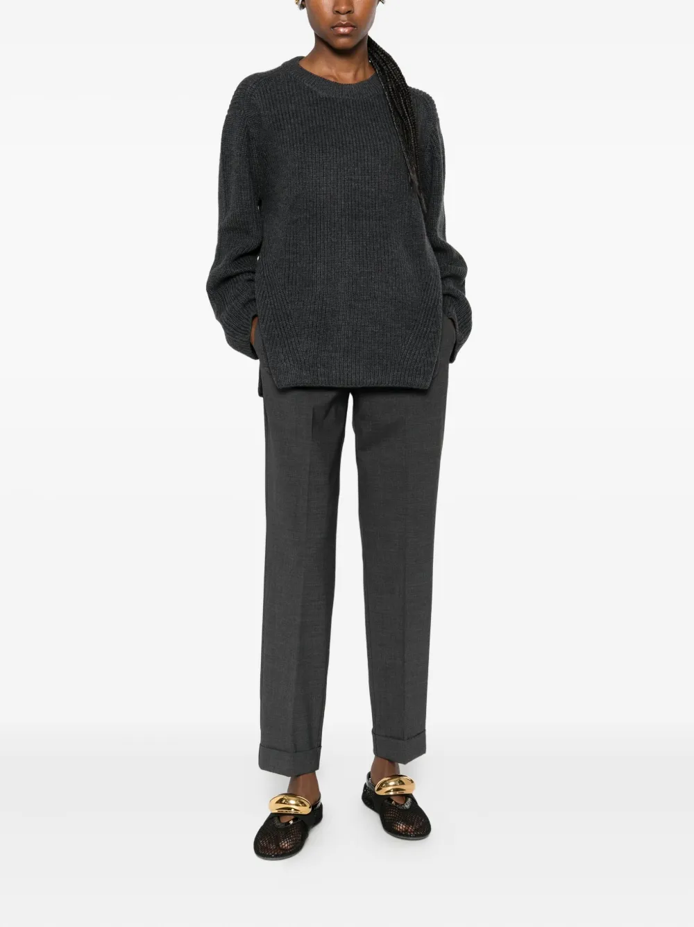 P.A.R.O.S.H. turn-up-cuffs trousers | Tapered Pants | Image 2