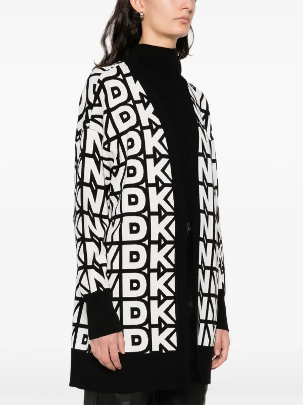 DKNY logo-detail Cardigan | Black | FARFETCH