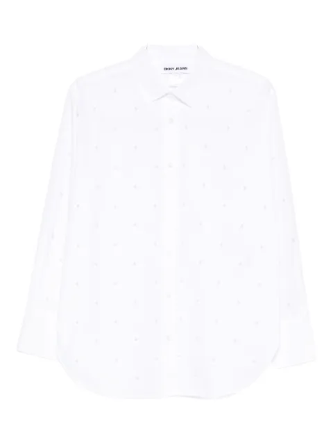 DKNY pearl-embellished shirt
