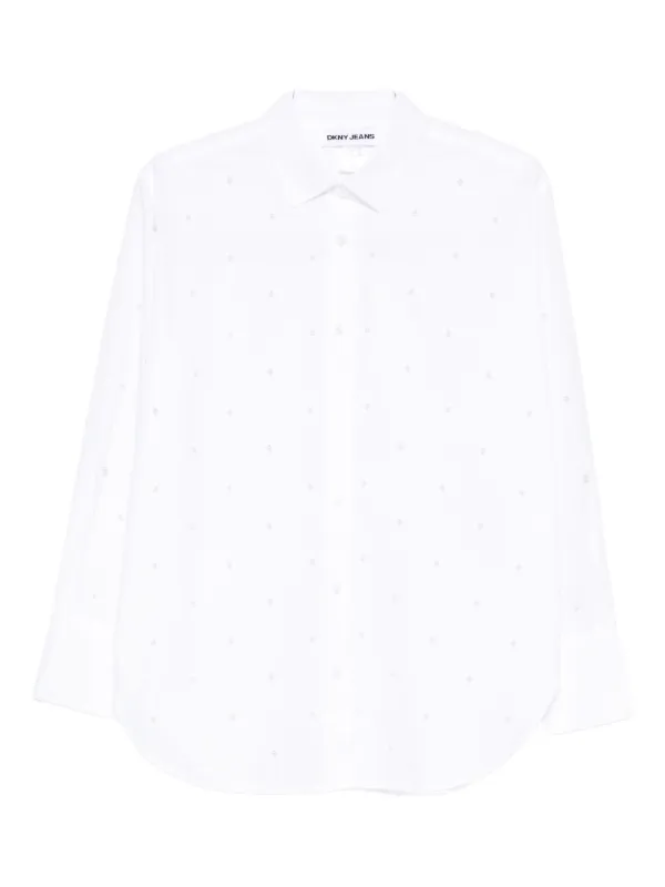 dkny dress shirt Dkny Shirts | Dkny Men's L Red Patterned Long-Sleeve Dress Shirt Stretch D1851 | Color: Red | Size: L