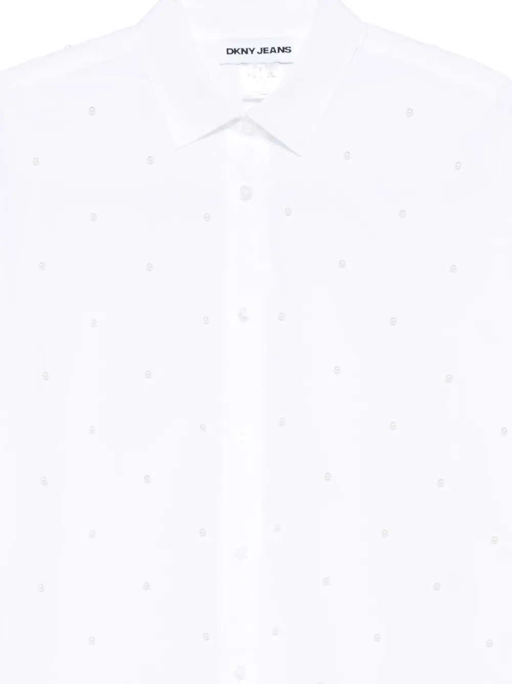 DKNY Blouse verfraaid met parels Wit