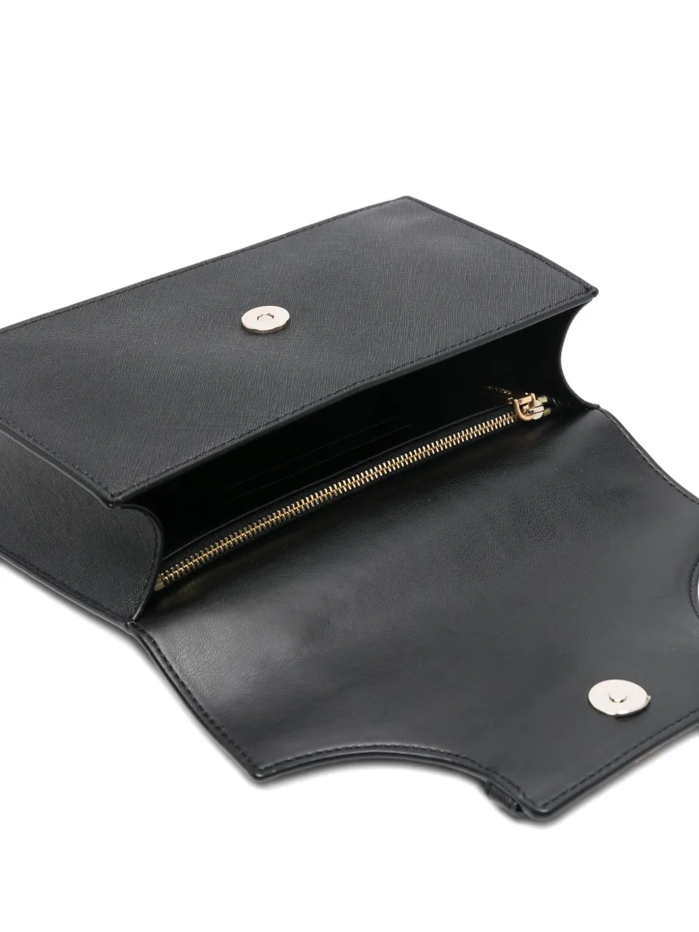 Dkny Avril Flap Satchel In Black