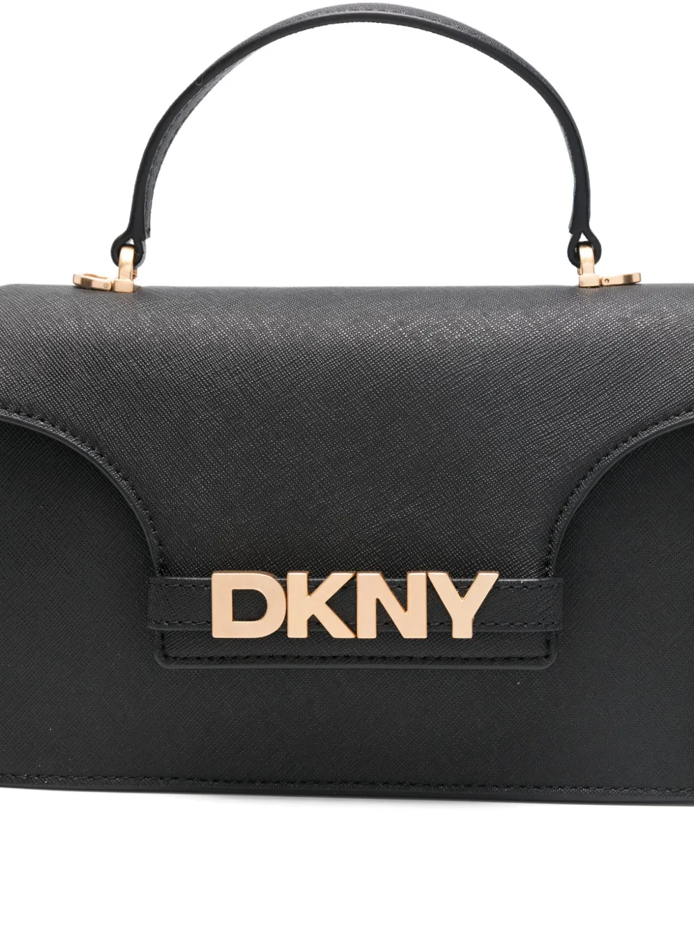 Dkny Avril Flap Satchel In Black