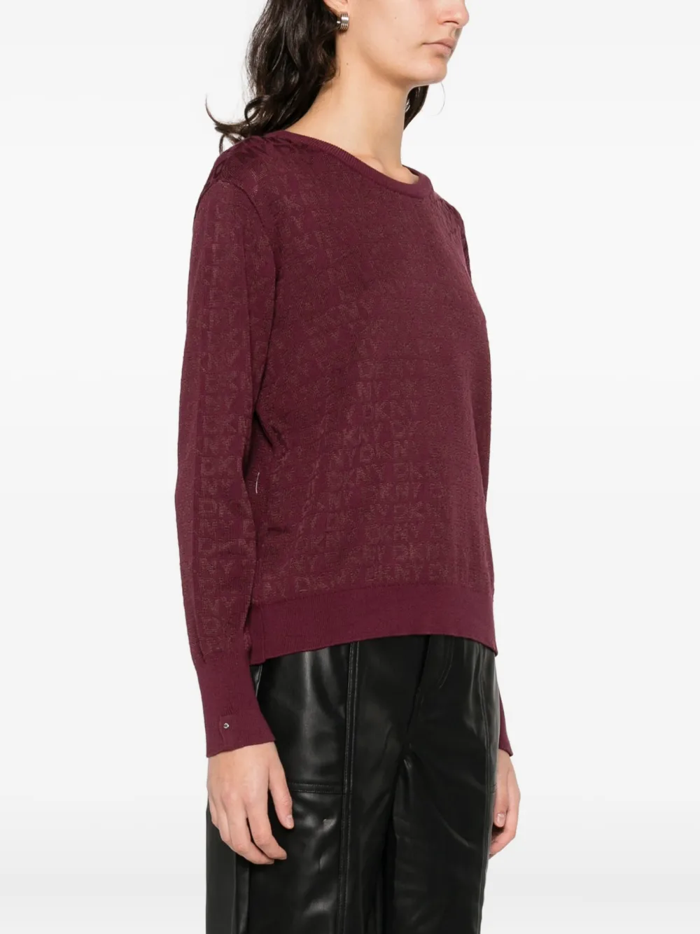 DKNY Sweater met ronde hals Paars