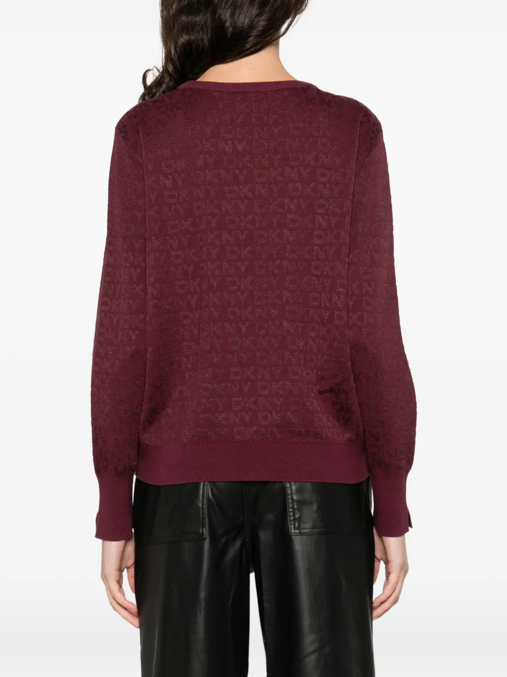 DKNY Sweater met ronde hals Paars