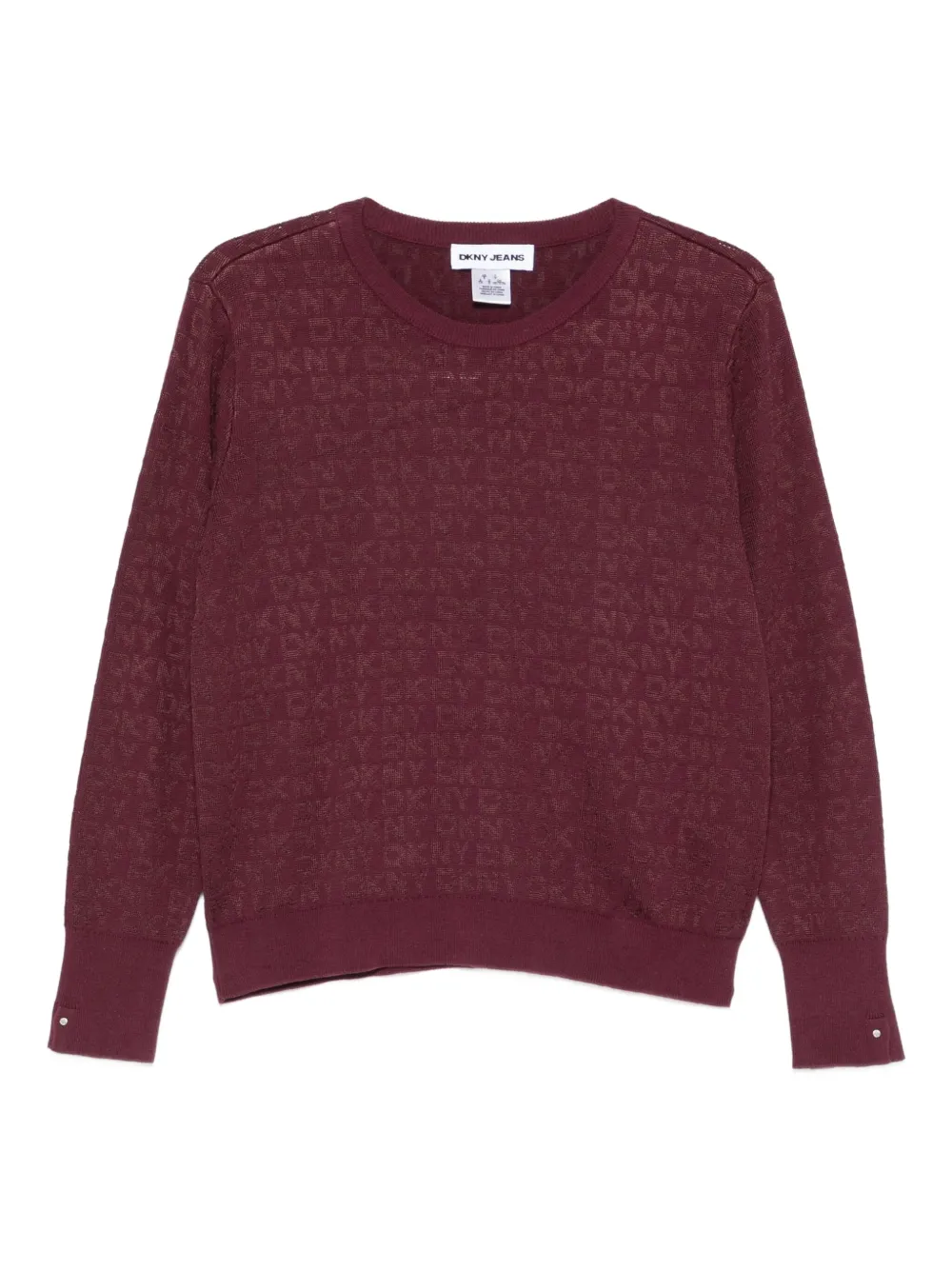 DKNY long-sleeve crew-neck sweater - Viola