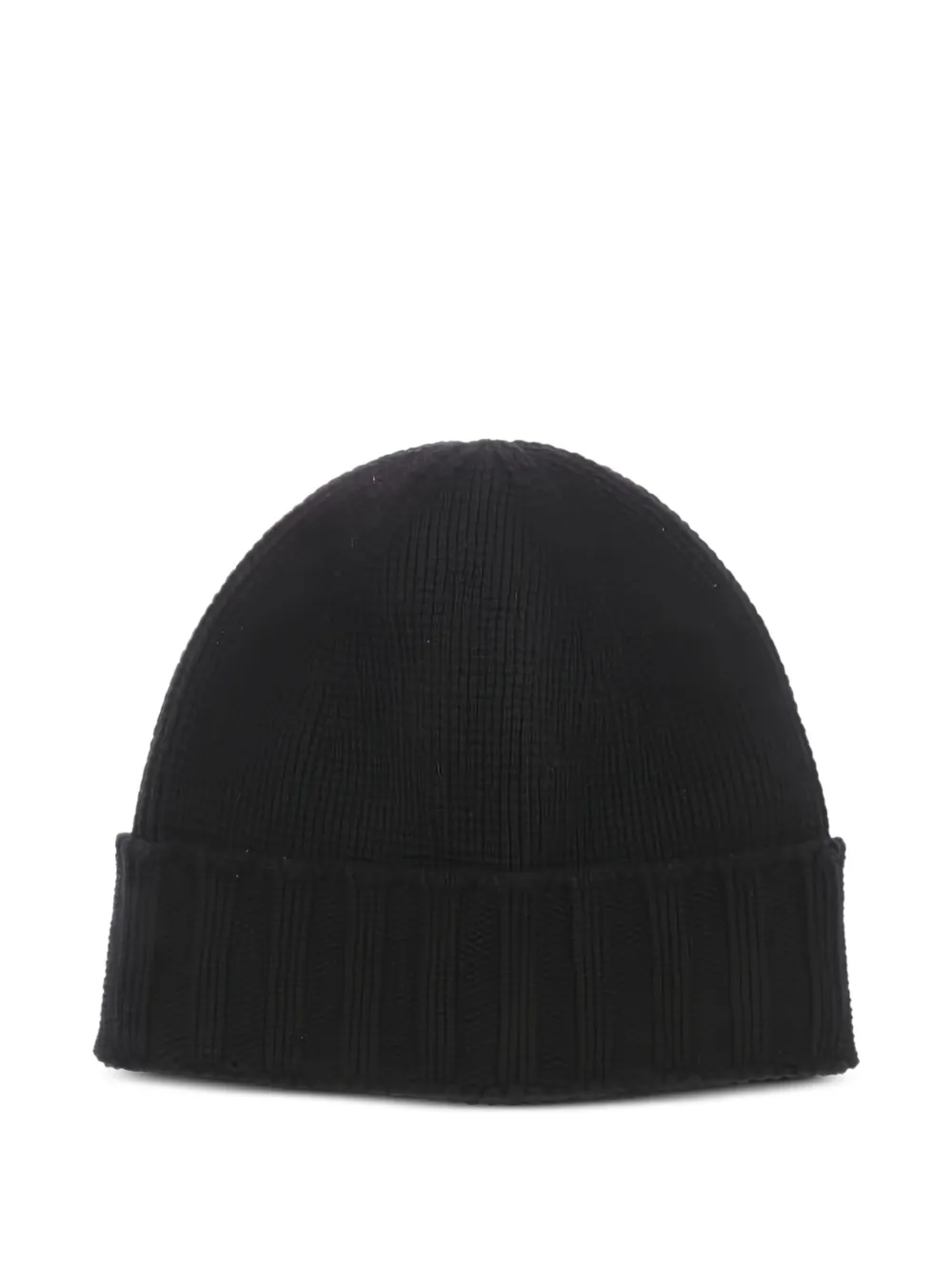 PAOLO FIORILLO CAPRI ribbed beanie hat | Black | Image 1