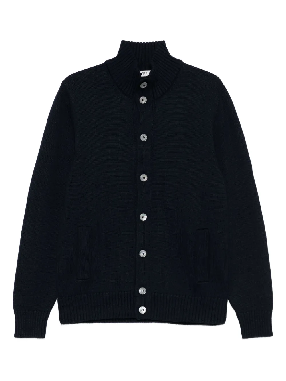 GIUUNO high-neck cardigan | Blue | Image 1
